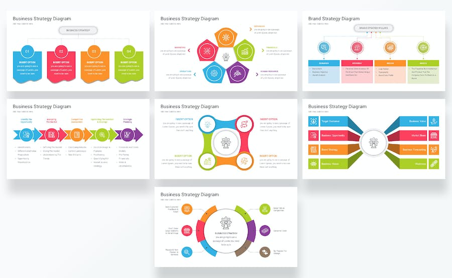 商业战略图表规划方案PPT模板 - PPT派