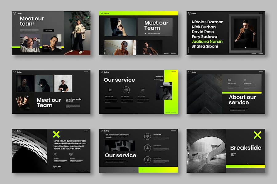 绿色科技商务企业宣传Keynote模板 - PPT派