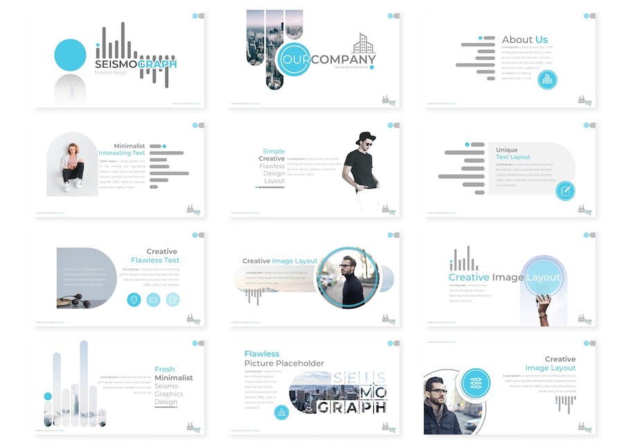 地震仪科学监测学术报告Keynote模板 - PPT派