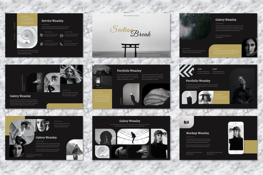 极简商务展示融资方案PPT模板 - PPT派