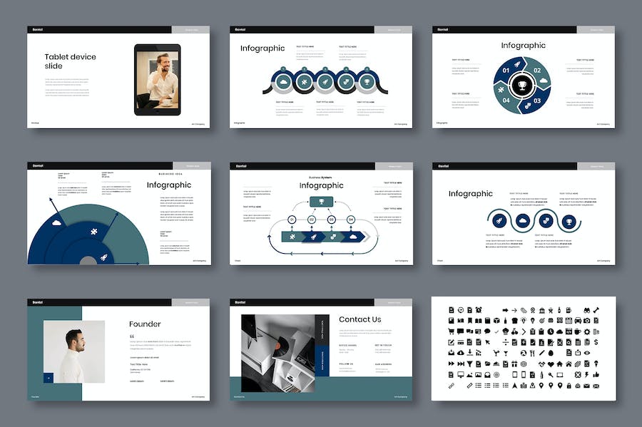 商务业务工作总结汇报Keynote模板 - PPT派