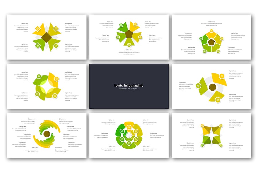 离子科学研究信息图形可视化PowerPoint模板 - PPT派