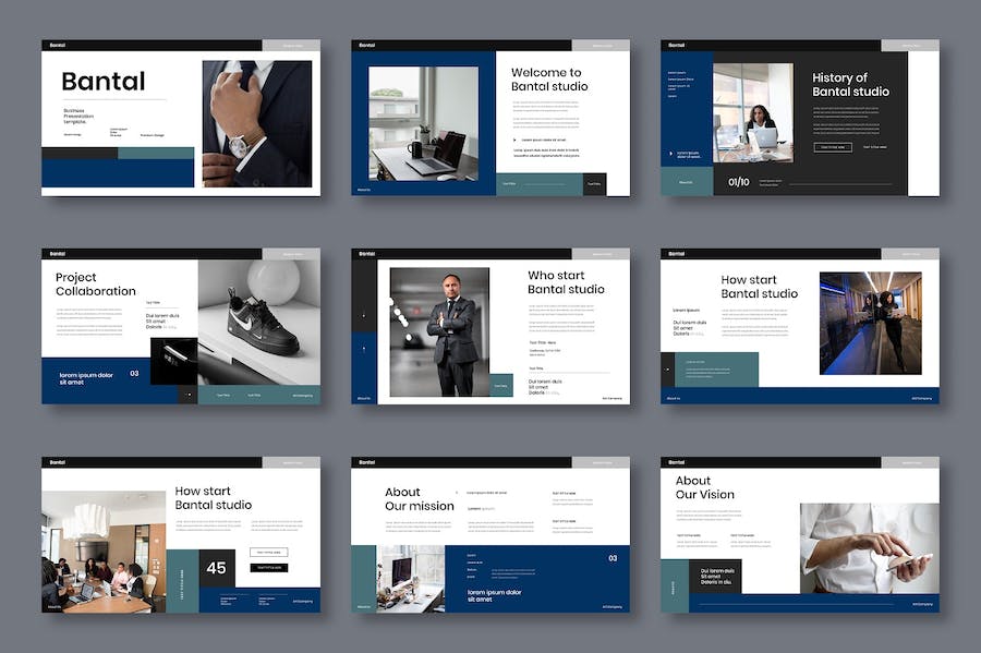 商务业务工作总结汇报Keynote模板 - PPT派