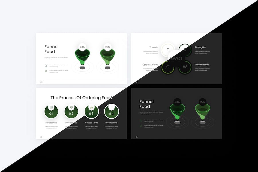 Foodine-green-elegant-food-gradient-powerpoint - PPT派