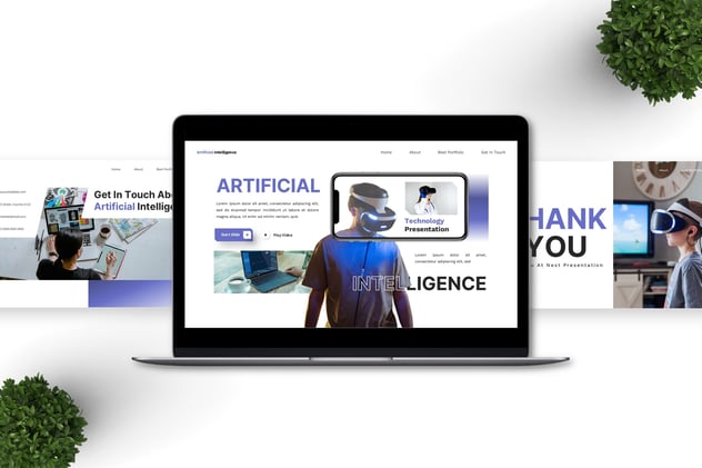 人工智能技术科技创新方案PPT模板 - PPT派