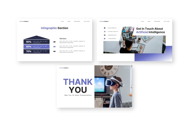 人工智能技术科技创新方案PPT模板 - PPT派