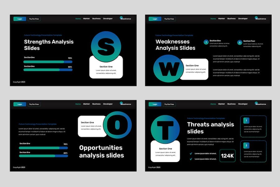 专业人工智能AI技术分析PPT模板 - PPT派