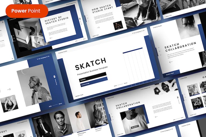 手绘风格商务项目策划方案PPT模板 - PPT派