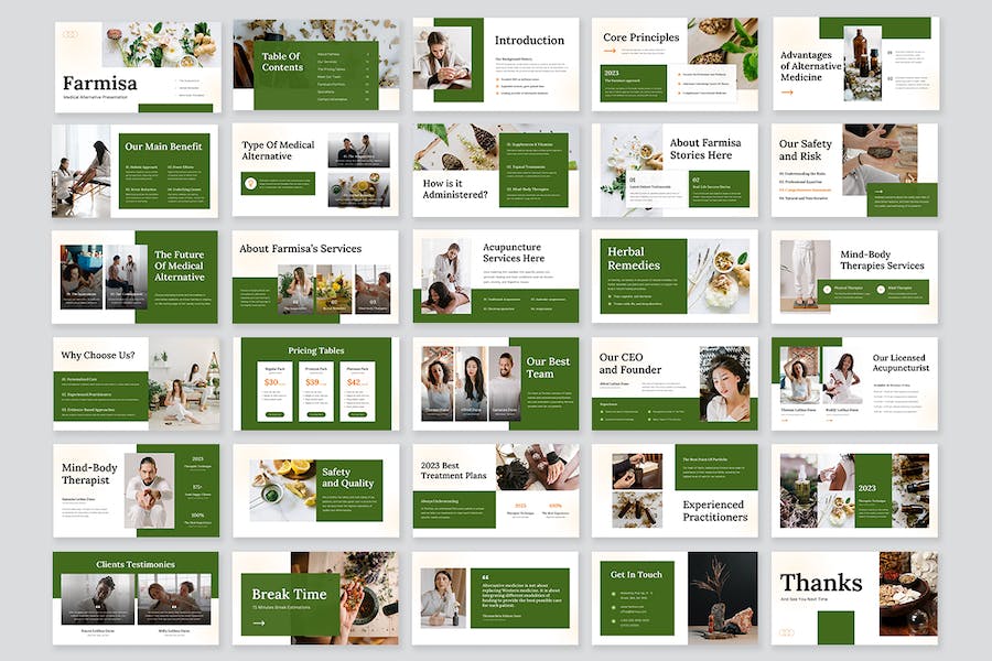 医疗诊疗替代方案展示PPT模板 - PPT派