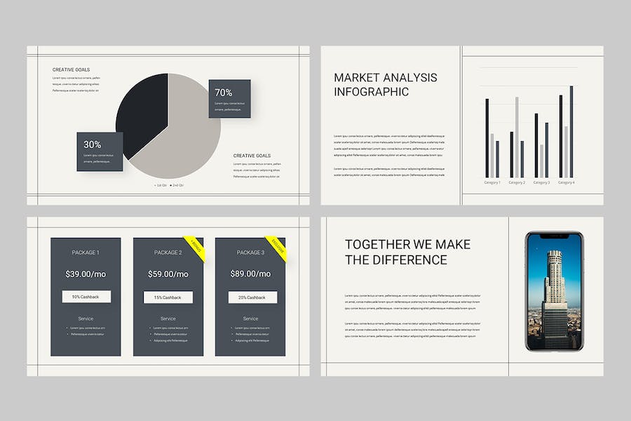 创意设计工作室作品展示Keynote模板 - PPT派