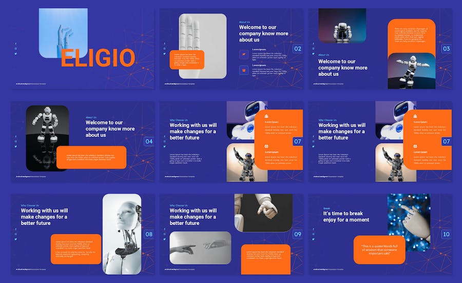 人工智能技术应用发展趋势展示Keynote模板 - PPT派