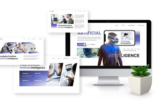 人工智能技术科技创新方案PPT模板 - PPT派