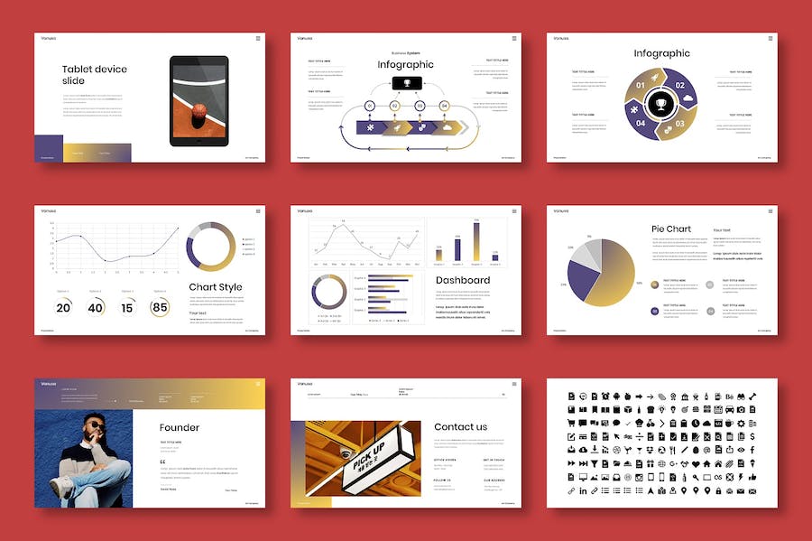 商务企业品牌形象宣传PPT模板 - PPT派