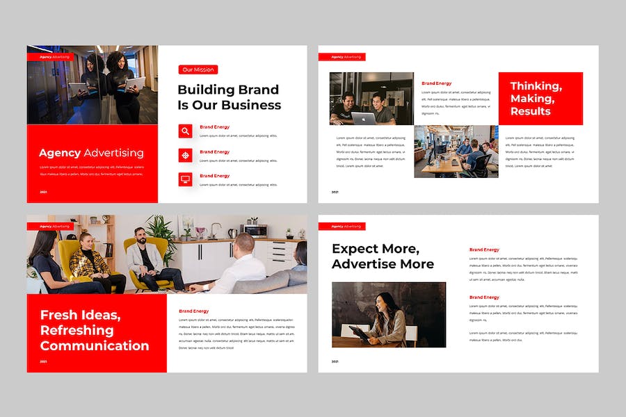 商务机构现代风格企业汇报PPT模板 - PPT派