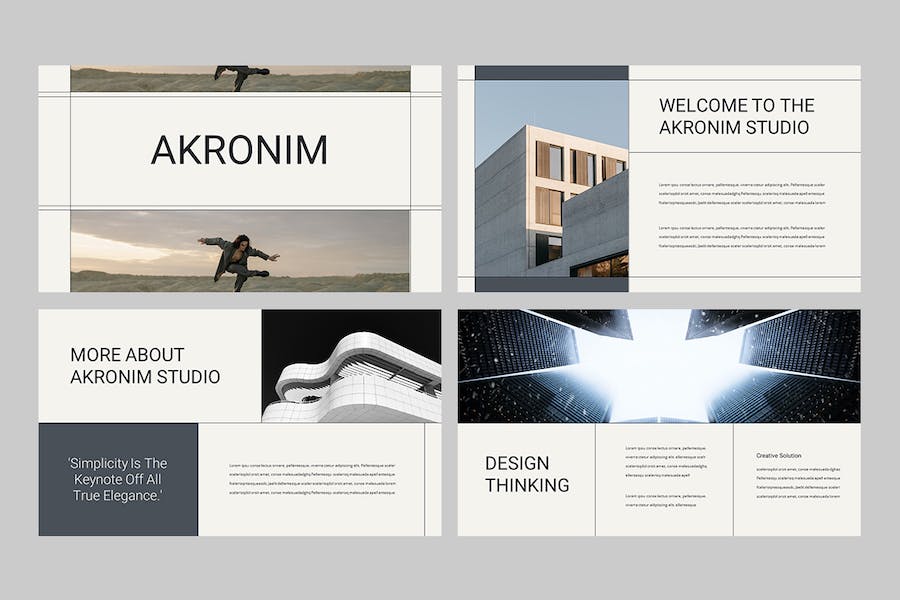 创意设计工作室作品展示Keynote模板 - PPT派