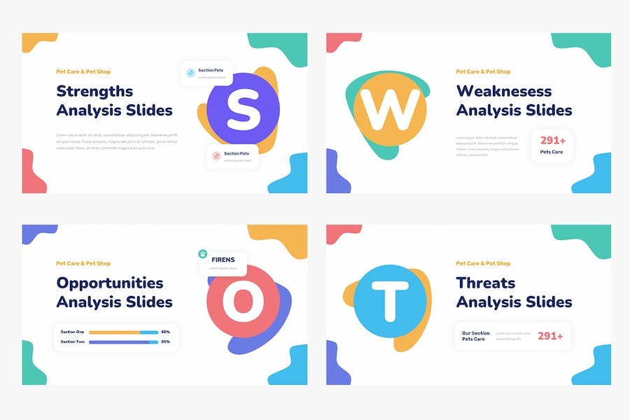 宠物护理宠物商店推介PPT模板 - PPT派