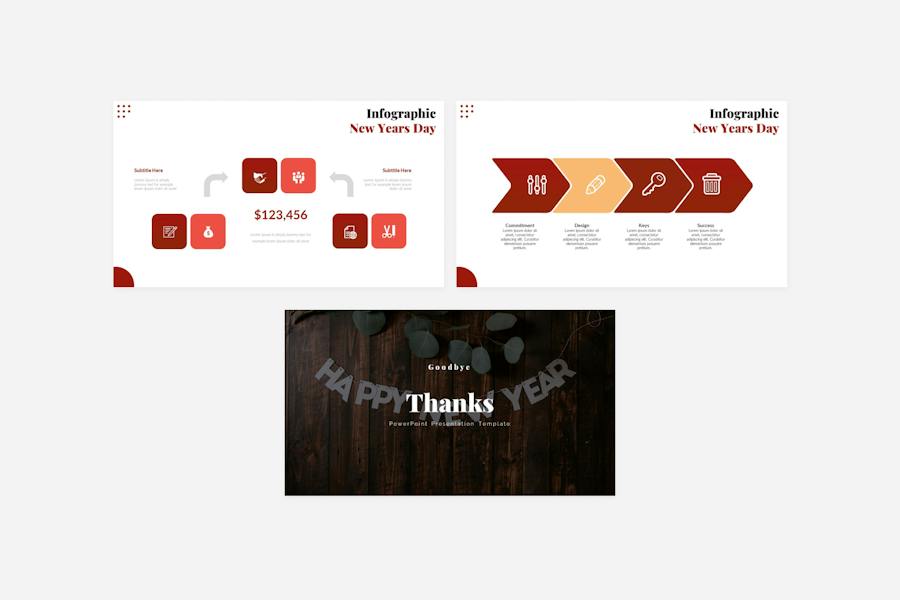 新年主题贺岁祝福文化展示PPT模板 - PPT派