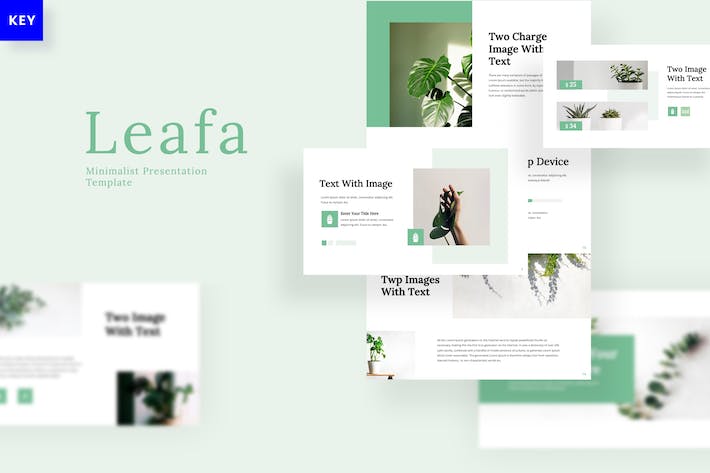 绿色极简风格商务提案Keynote模板 - PPT派