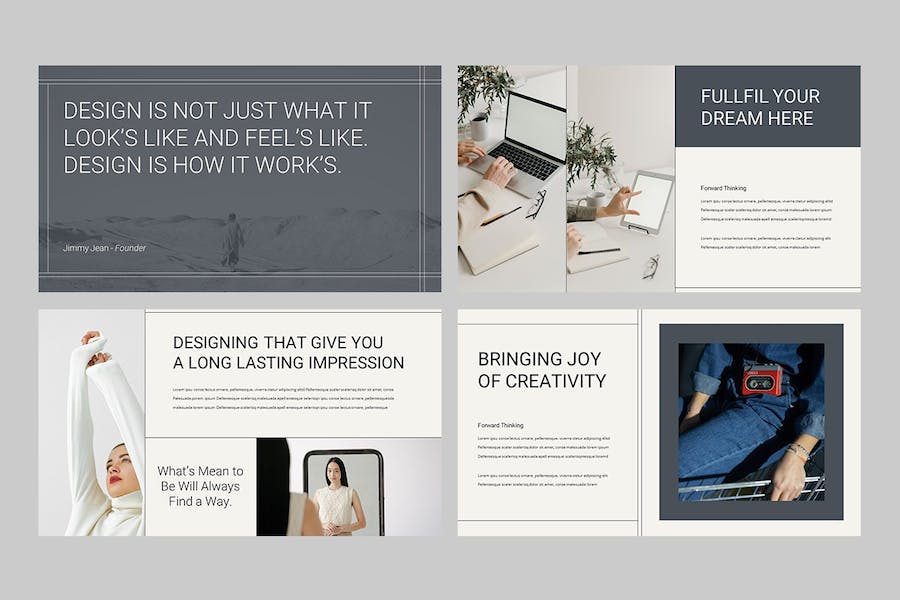 创意设计工作室作品展示Keynote模板 - PPT派