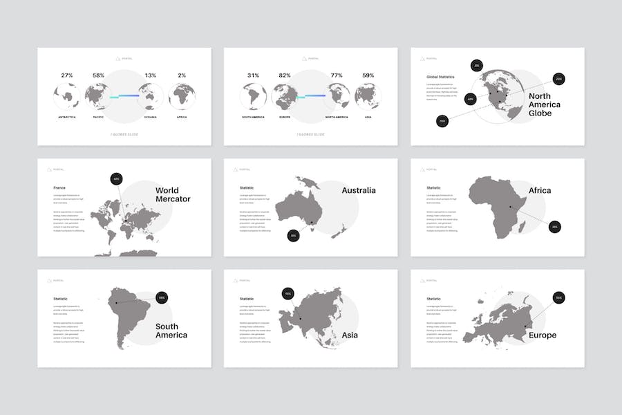 门户网站项目介绍Keynote模板 - PPT派