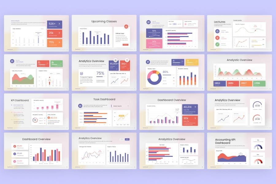 仪表板-信息图表-PowerPoint-模板 - PPT派