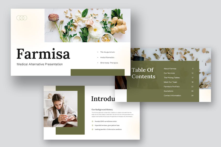 医疗诊疗替代方案展示PPT模板 - PPT派