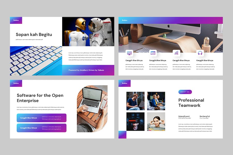 科技创新技术产品功能展示Keynote模板 - PPT派