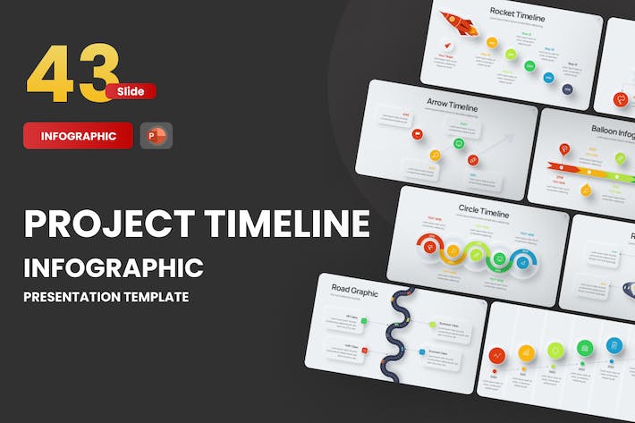 Project-timeline-neumorph-2-powerpoint-template - PPT派