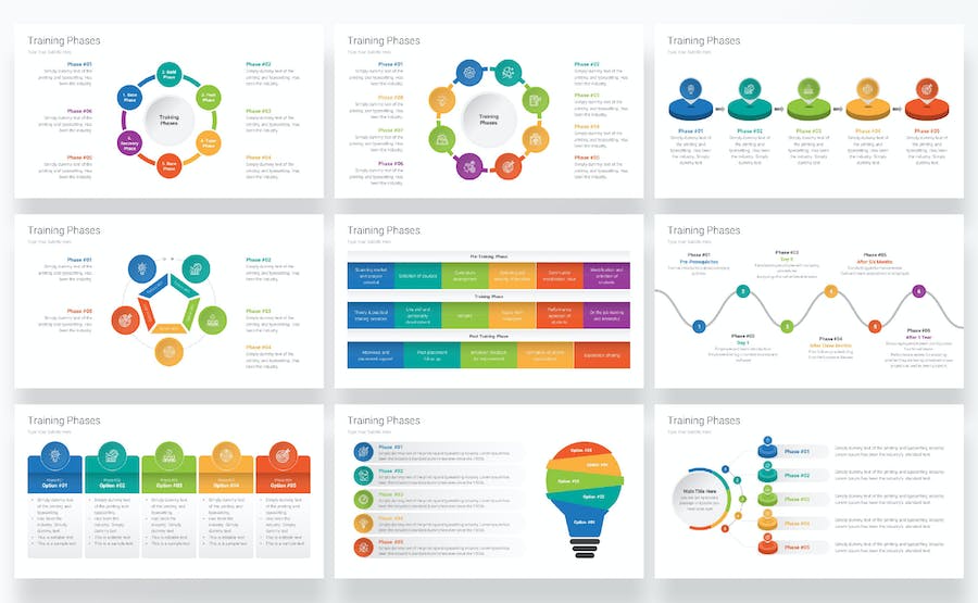 培训课程阶段规划PPT模板 - PPT派