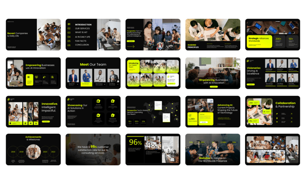 人工智能技术创新企业应用Keynote模板 - PPT派