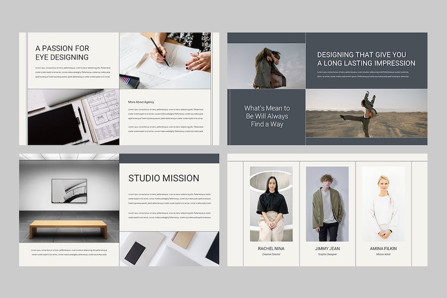 创意设计工作室作品展示Keynote模板 - PPT派