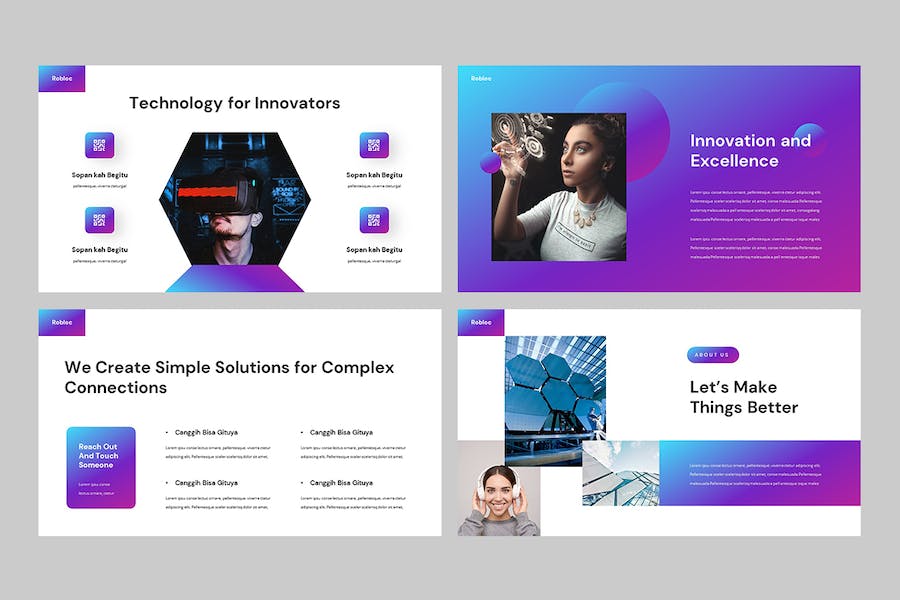 科技创新技术产品功能展示Keynote模板 - PPT派