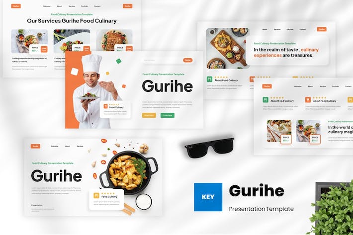 食品烹饪美食推荐Keynote模板 - PPT派