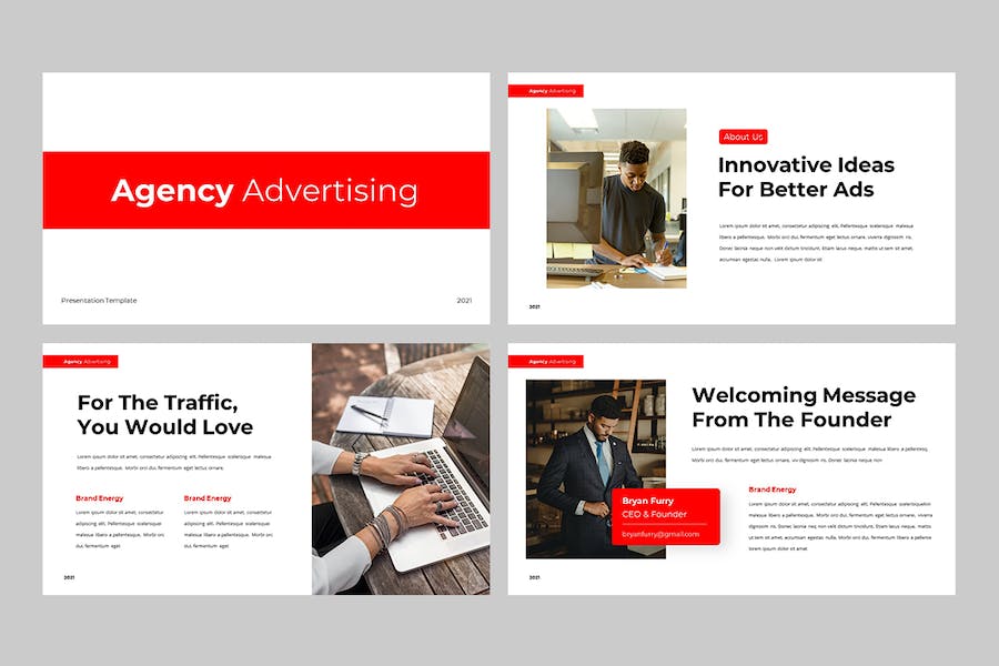 商务机构现代风格企业汇报PPT模板 - PPT派