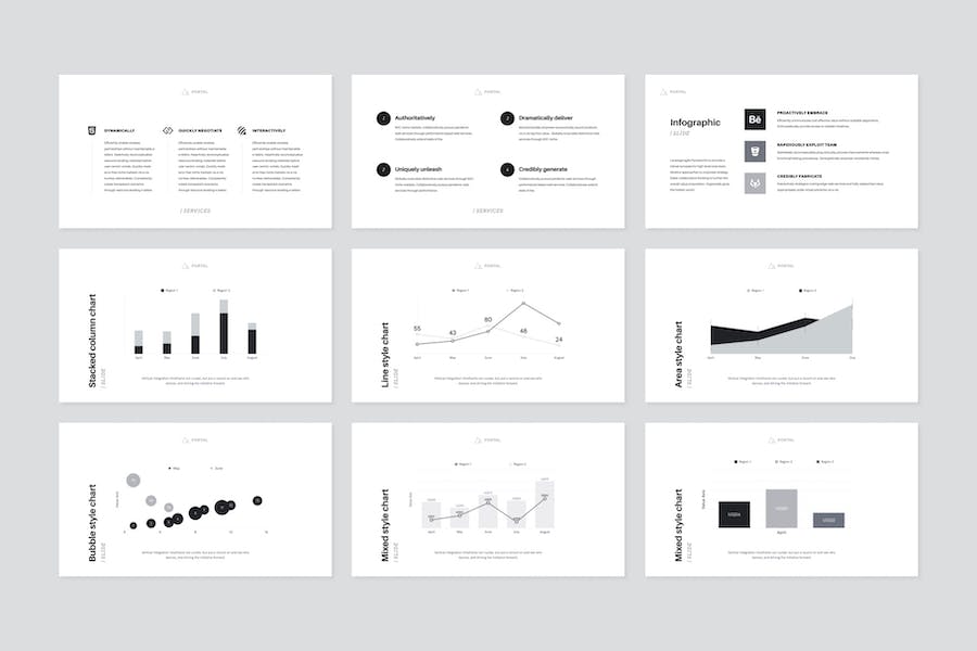 门户网站项目介绍Keynote模板 - PPT派