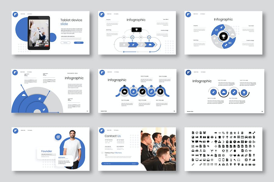 商业企业发展战略方案Keynote模板 - PPT派