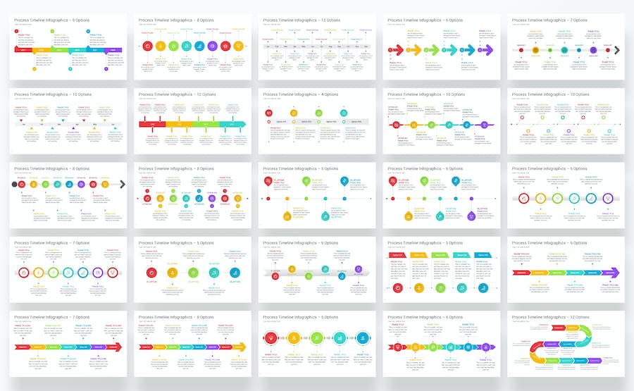 业务流程时间线规划展示Keynote模板 - PPT派
