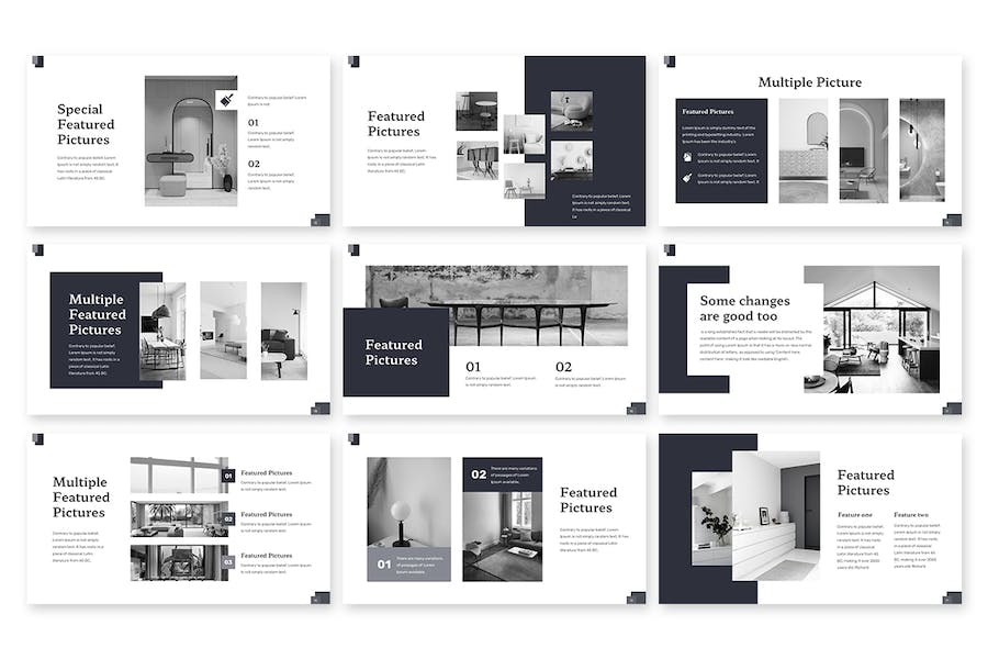 极简商务设计演讲方案PPT模板 - PPT派