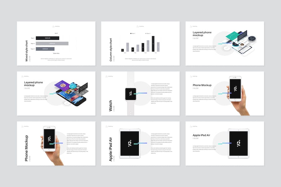 门户网站项目介绍Keynote模板 - PPT派