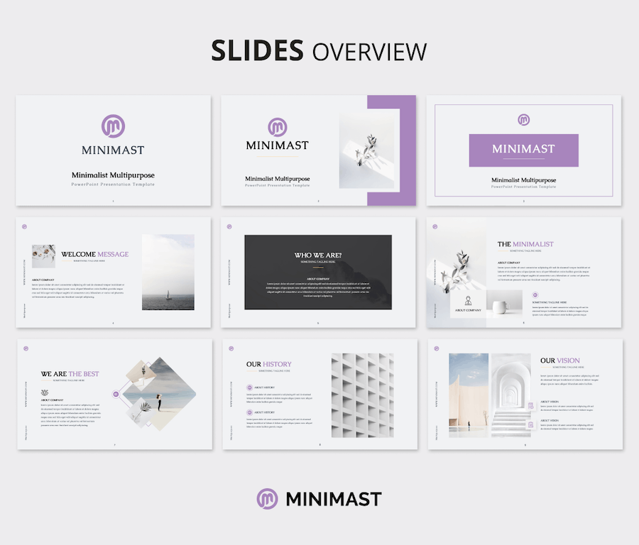 极简多用途商务汇报PPT模板 - PPT派