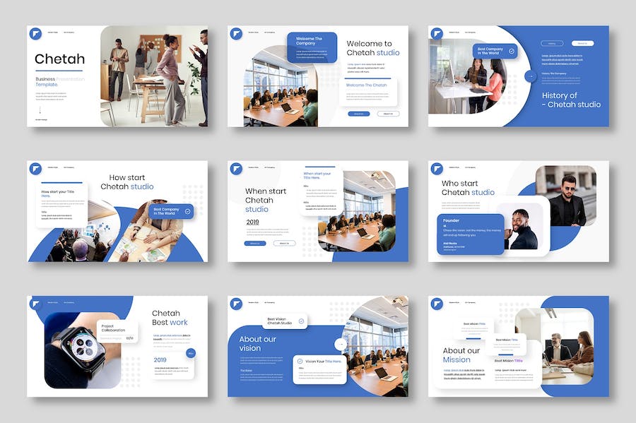 商业企业发展战略方案Keynote模板 - PPT派