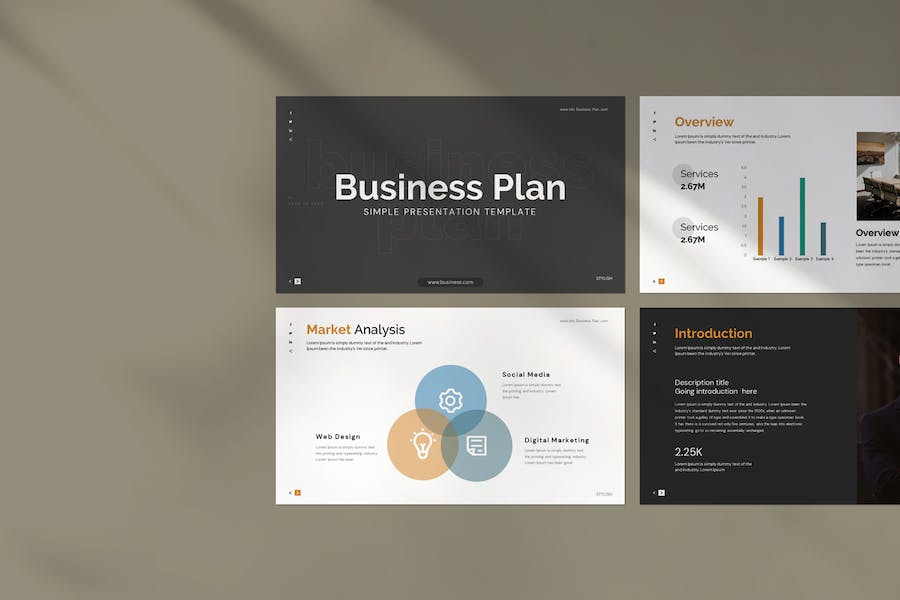 企业商业计划书项目方案PPT模板 - PPT派