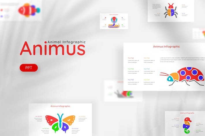 动画演示信息图形展示PPT模板 - PPT派