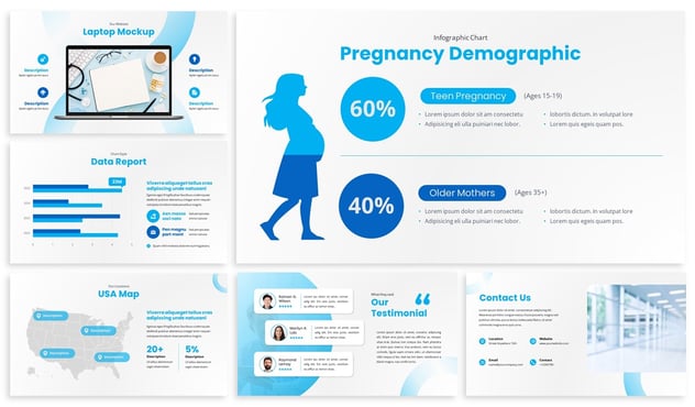 医疗健康行业知识宣传Keynote模板 - PPT派