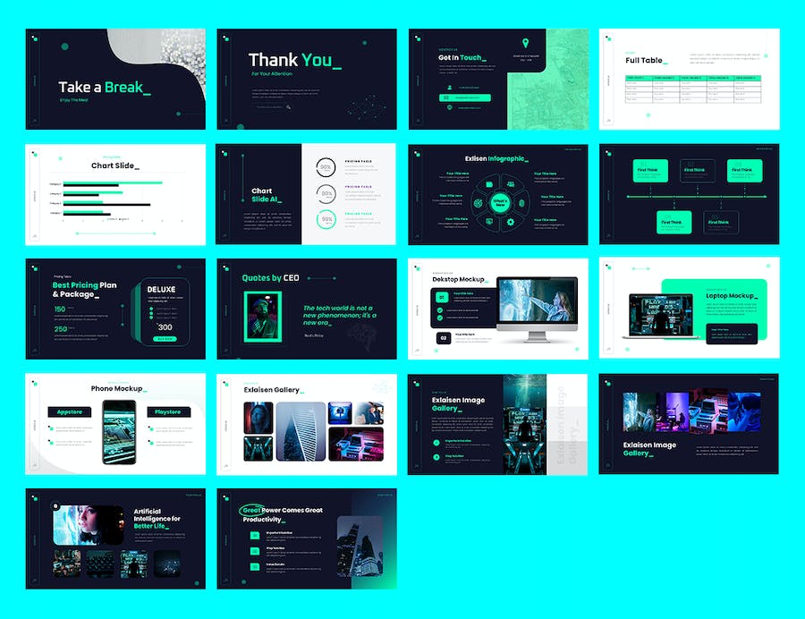 人工智能知识讲述技术应用发展展示Keynote模板 - PPT派