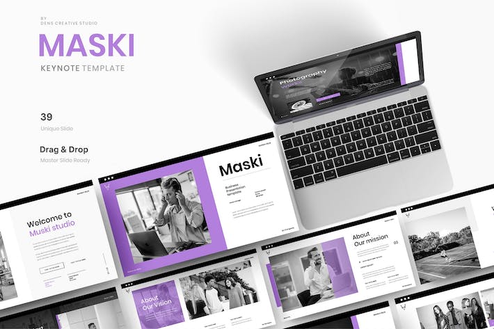 商务企业产品服务推广营销Keynote模板 - PPT派