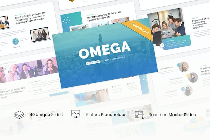 企业商务品牌形象展示PPT模板 - PPT派