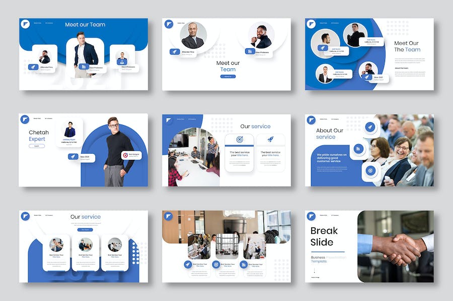 商业企业发展战略方案Keynote模板 - PPT派