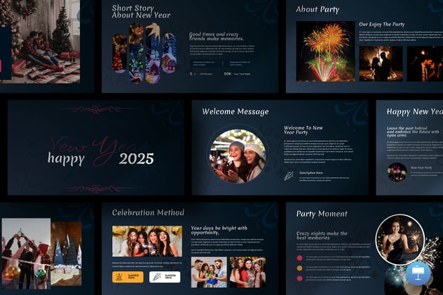 新年快乐开年工作启动会议Keynote模板 - PPT派