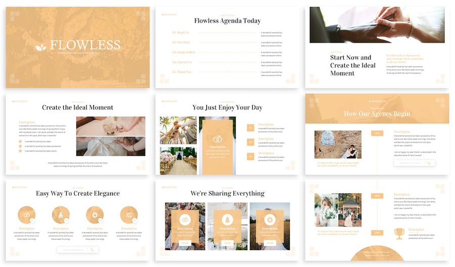 婚礼策划服务方案展示PPT模板 - PPT派